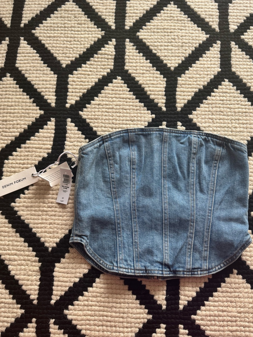 Denim Forum Denim Corset Top